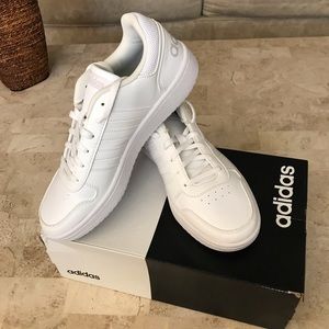 Adidas White Leather Women Sneakers Hoops 2.0 NWT - Low Price Featured!!!!